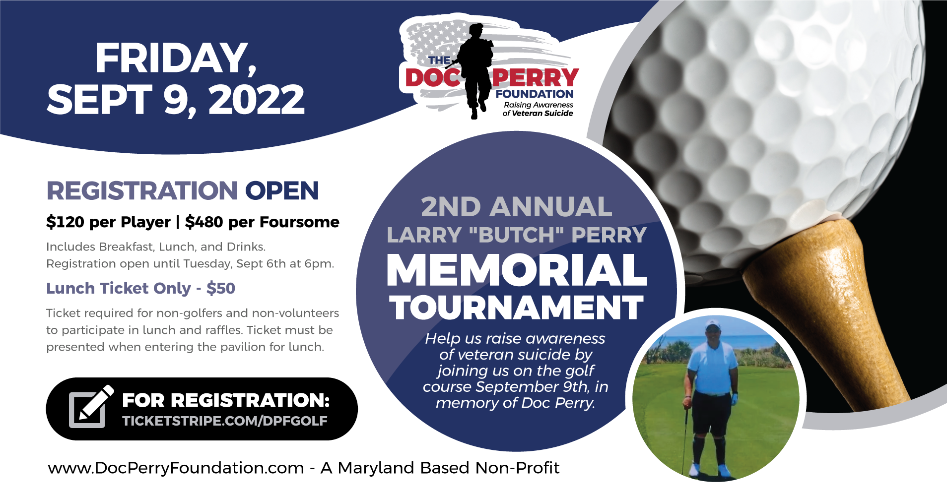 2022 Golf Tournament Fundraiser - Doc Perry Foundation